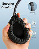 Навушники з активним шумозаглушенням INFURTURE з мікрофоном, бездротові навушники Bluetooth-вкладки — чорний, фото 5
