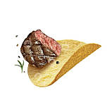 Чипси Чіпси Lay's Stax Black Pepper Rib Eye Steak зі смаком стейка рибай із чорним перцем 90g 90g, фото 5