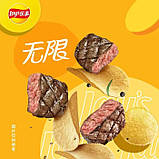 Чипси Чіпси Lay's Stax Black Pepper Rib Eye Steak зі смаком стейка рибай із чорним перцем 90g 90g, фото 6