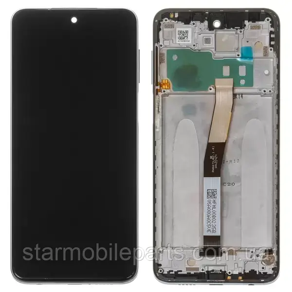 Дисплей Xiaomi RedMi Note 9S M2003J6A1G | M2003J6A1R з тачскрином та рамкою, сірий Original (PRC) | модуль, фото 1