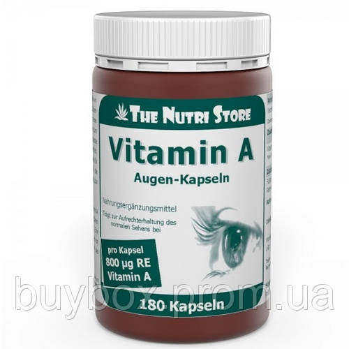 Купить Витамин A The Nutri Store Vitamin A 800 mg 180 Caps ФР-00000186 ...