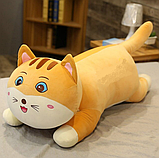 М'яка іграшка подушка плед 3 в 1 Котик, Кіт, кошеня 60 см, фото 3