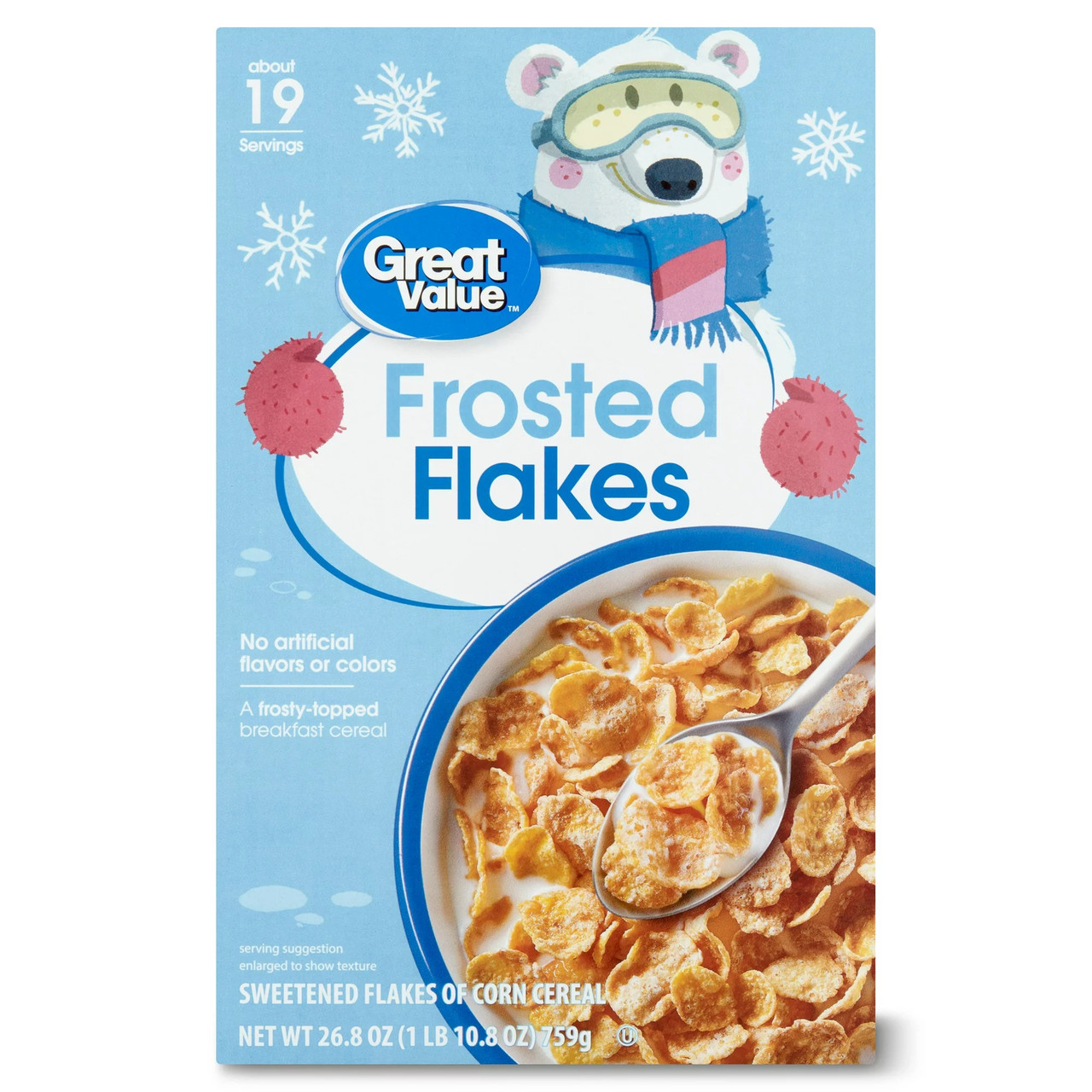 Пластівці для сніданку Great Value Frosted Flakes Breakfast Cereal 759 g