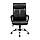 Крісло офісне Бронкс хром підлокітники пластик механізм Tilt шкірозамінник чорний (Richman ТМ), фото 2