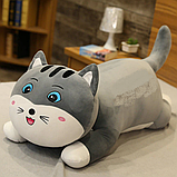 М'яка іграшка подушка плед 3 в 1 Котик, Кіт, кошеня 60 см, фото 2