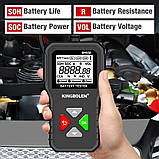Акумуляторний тестер Kingbolen BM550 (6V/12V/24V, SOC, SOH)  ⁇ , фото 3