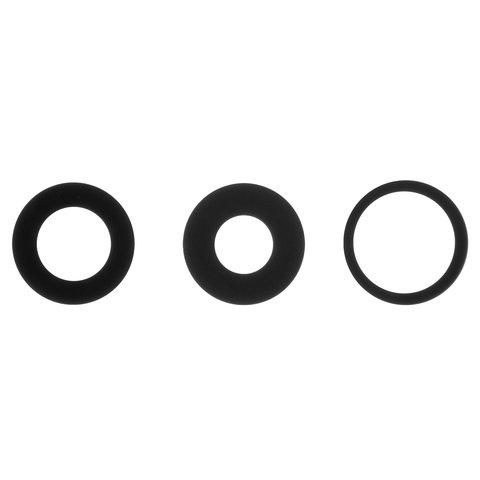 Скло камери для iPhone 13 Pro, 13 Pro Max, чорне, (комплект 3шт) оригінал (54), фото 1