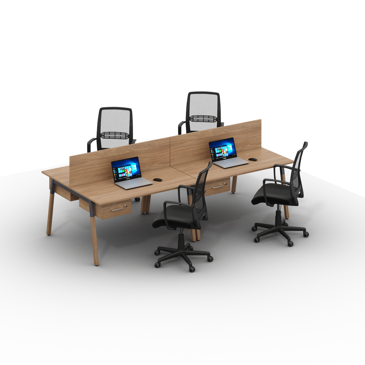 Робоче місце для персоналу Джет Вуд композиція No11 ширина 2800 мм (MConcept-ТМ)