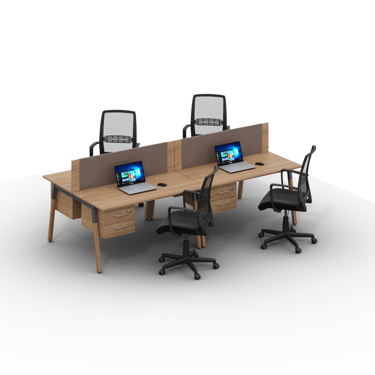 Робоче місце для персоналу Джет Вуд композиція No12 ширина 2800 мм (MConcept-ТМ)