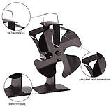 Tomersun 4 леза Теплова плита Камін Вентилятор для дому Дров'яний камін, фото 6