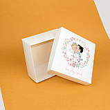 Весільні коробочки 195*195*97 мм Подарункова Коробка для короваю і торта, фото 2