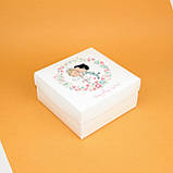 Весільні коробочки 195*195*97 мм Подарункова Коробка для короваю і торта, фото 4