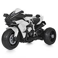Детский трехколесный мотоцикл Bambi Racer спортивный скутер Kawasaki Ninja M 5023EL-1 белый