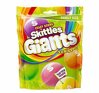 Драже Skittles Giants Vegan Chewy Sour Sweets Fruit 3X Bigger 141g