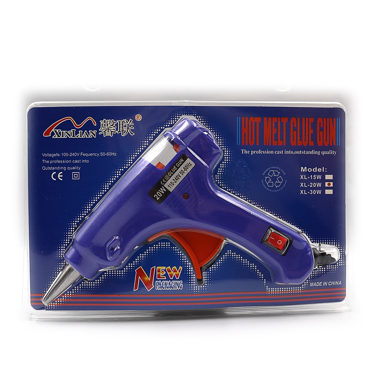 Пистолет клеевой "Josef Otten" IMG4755 "Easy", европ. розетка 20W, 0,7см 1шт/этик, шт, фото 1