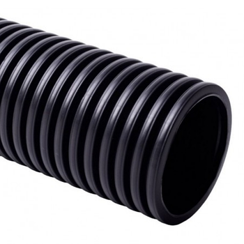 Гофротруба двошарова з протяжкою і муфтою чорна KF 09160_FA Копос