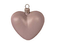 Пластикова іграшка на ялинку "Серце" 6*8 см. |заготівля для декору | під фарбування | для декупажу