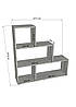 Стелаж гірка на 4 комірки Ш1071*В1076*Г280 антрацит, фото 2