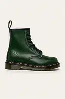 Urbanshop com ua Шкіряні черевики Dr. Martens 1460 жіночі колір зелений на плоскому каблуці 11822203 РОЗМІРИ