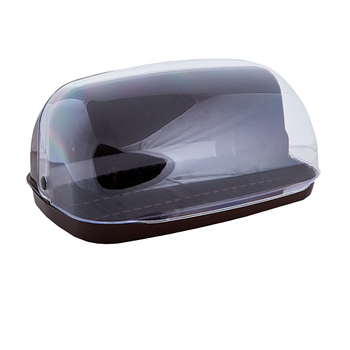 Хлібниця 32*25*17см пластик темно-коричневий Алеана