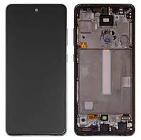 Дисплей для Samsung A52 (A525, A526) із сенсором чорний + рамка OLED