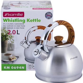 Чайник 2л зі свистком 0694N KAMILLE