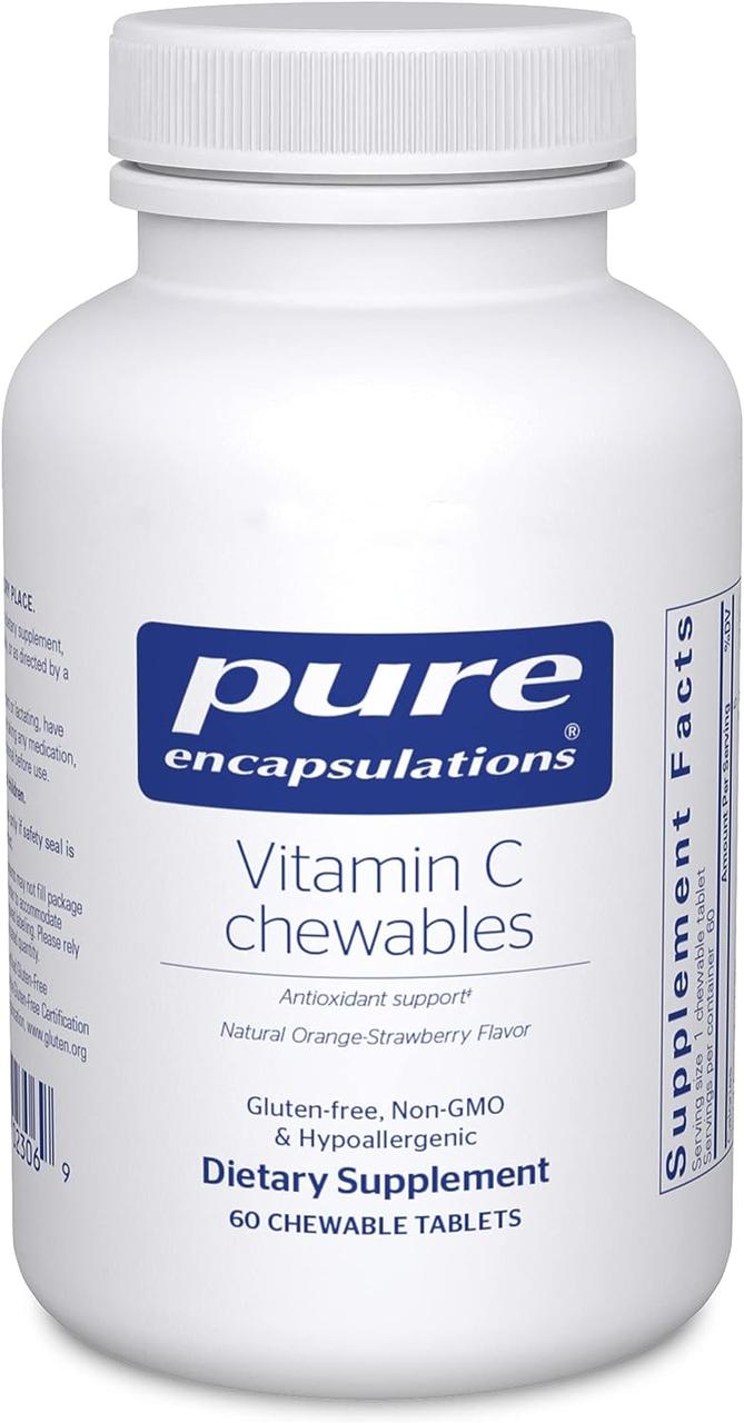 Pure Encapsulations Vitamin C chewables / Вітамін С жувальні таблетки 60 шт.