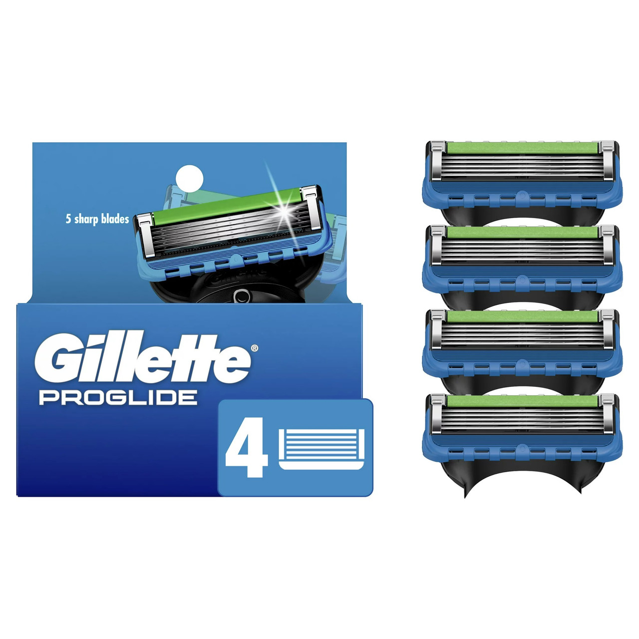 Змінні насадки для станка Gillette ProGlide Mens Razor Blades 4 шт