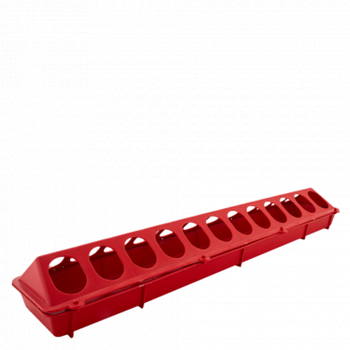 Годівниця для птахів Ряба пластик червоний Алеана