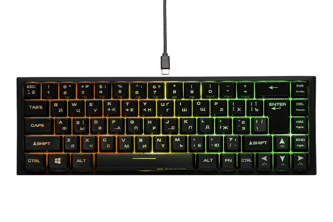 Клавіатура бездротова 2E Gaming KG360 WL Black