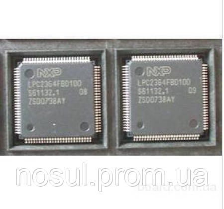 LPC2364FBD100 микроконтроллер серии LPC2 LPC23xx процессор CPU NXP ARM7 128Кб LQFP100 Ethernet MAC 10/100 CAN - фото 1 - id-p329399130