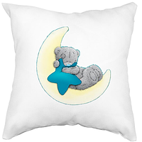 Подушка "Медвежонок на луне". Самый приятный и душевный подарок .