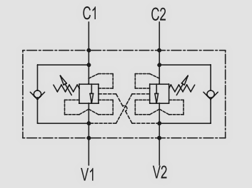 Гідросхема клапана VBCD 3/8" DE-A CC