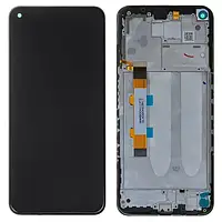 Дисплей Xiaomi Redmi Note 9 5G l 2007J22G l M2007J22R із сенсором та рамкою, чорний Original (PRC) | модуль