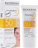 Крем сонцезахисний Bioderma Photoderm AR для обличчя з тональним ефектом, SPF 50+, 30 мл