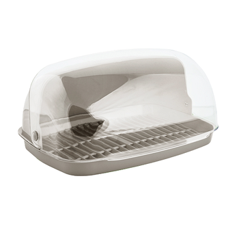 Хлібниця 36*27*18см пластик какао Алеана