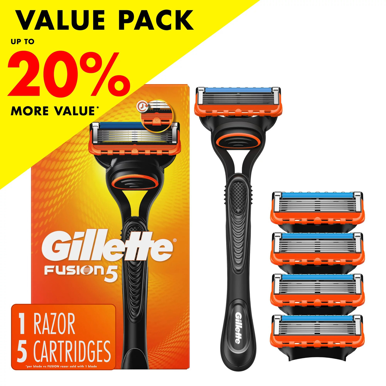 Бритва Gillette Fusion 5 Men's Razor Value Pack з 4 змінними касетами
