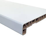 Підвіконня пластикове глянець білий пряме Crystalit, фото 3