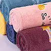 Рушники для сушіння волосся, рушник для волосся з гудзиком, рушник для сушіння волосся рожеве, фото 5