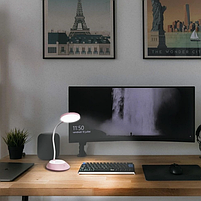 Лампа настільна LED 7W 3000-6500К з акумулятором USB рожевий TLTF-022P Titanum, фото 5