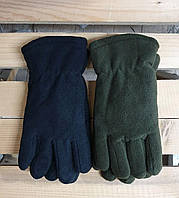 Детские флисовые перчатки двойные 5-9 лет, оптом