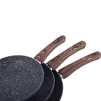 Набір сковорід 20см/24см/28см 3 предмети алюміній а/п Grey marble 4169 KAMILLE, фото 6