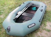 Резиновая надувная лодка ПВХ BARK B-230 для двоих, Гребная лодка со слань-книжкой для карповой ловли