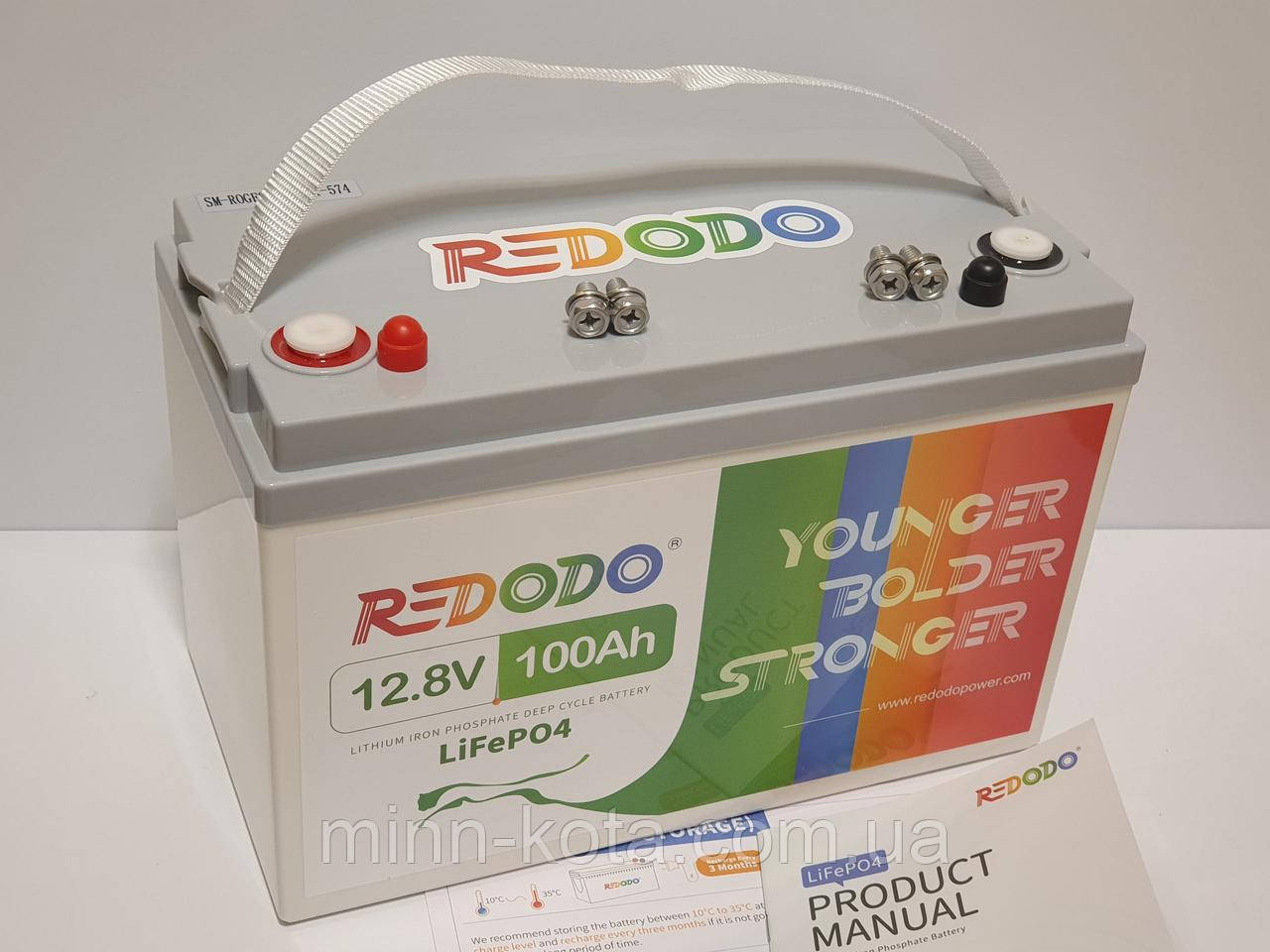 LiFePO4 акумулятор Redodo,12В 100Ач, BMS 100А літій залізо фосфатний АКБ батарея США
