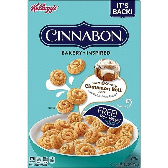 Сухий сніданок Cinnabon Kellogg's Cold Breakfast Cereal 246g