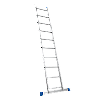 Драбина алюмінієва приставна односекційна Меткас 1х10 (2.79 м)