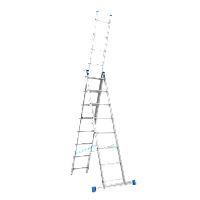 Лестница-стремянка алюминиевая универсальная трехсекционная Меткас 3х8 (4.43 м)