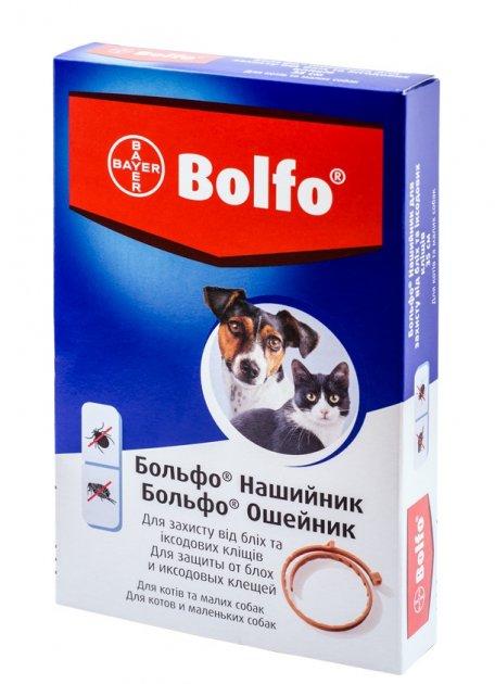 Нашийник для тварин Bayer Больфо від бліх та кліщів для котів та собак 35 см