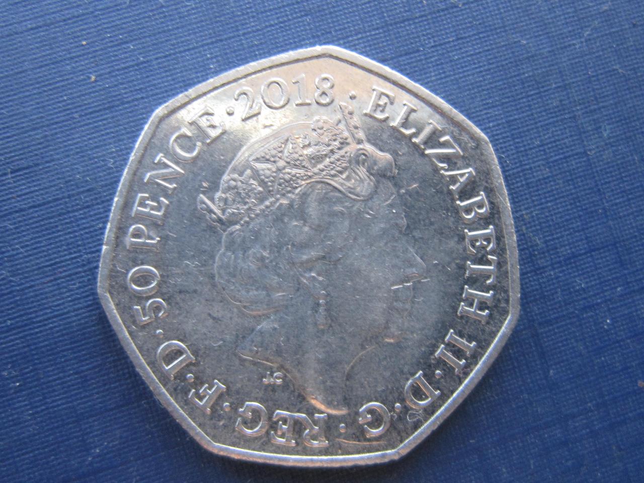 Монета 50 пенсов Великобритания 2018 100 лет закона о народе - фото 2 - id-p1890665779