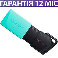 Флешка 256 ГБ USB 3.2 Kingston DataTraveler Exodia M, черная/бирюзовая, usb флеш накопитель кингстон